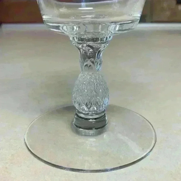 2 Vintage Heisey Crystal Water Goblets/Glass Etched...Pattern: Plantation Ivy - Picture 5 of 8